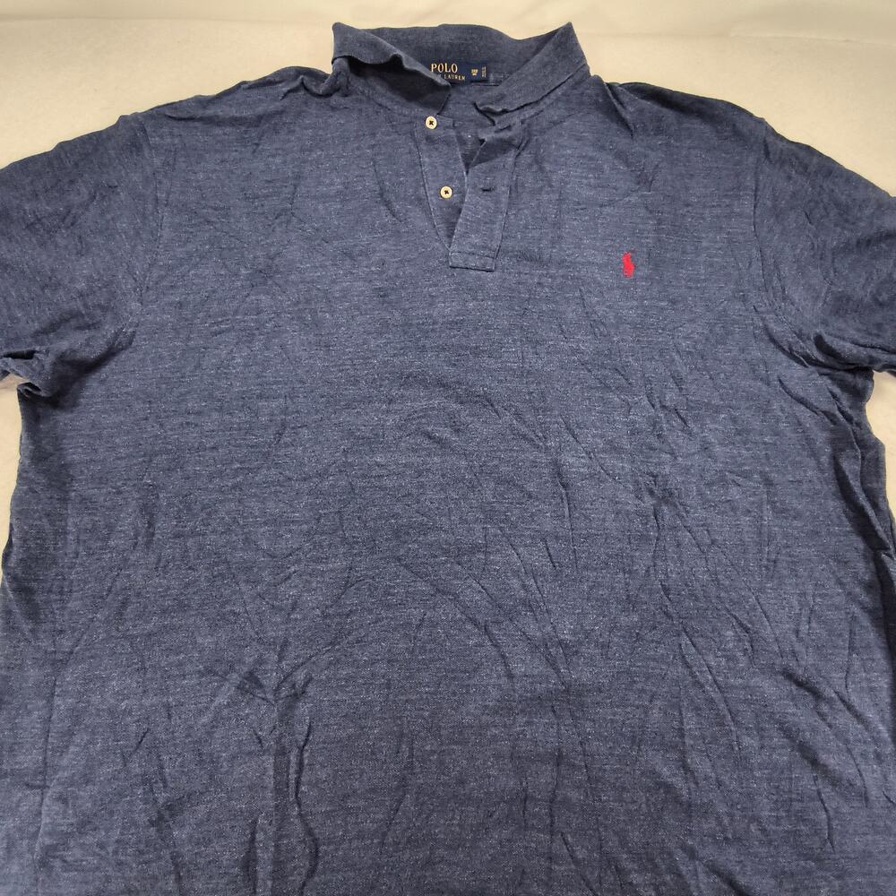 Polo Ralph Lauren Short Sleeve Collared Polo Shirt Mens Size 3XB Blue Red